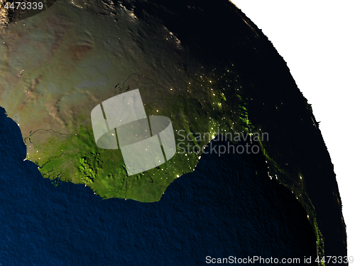 Image of Ghana from space
