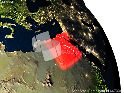 Image of Egypt from space