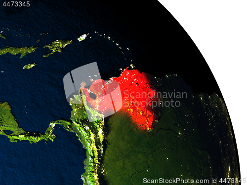 Image of Venezuela from space