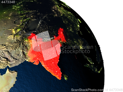 Image of India from space