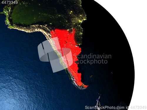 Image of Argentina from space