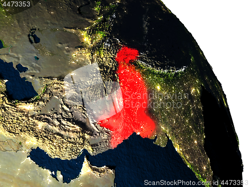 Image of Pakistan from space