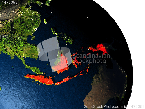 Image of Indonesia from space