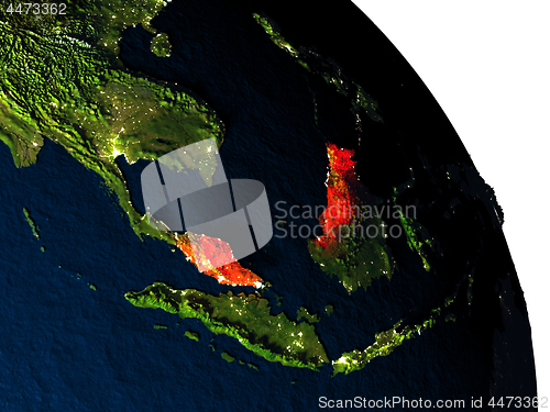 Image of Malaysia from space