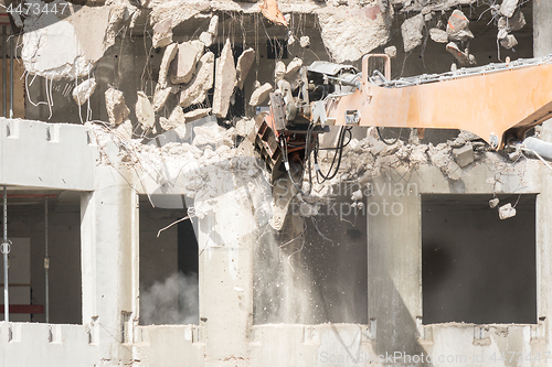 Image of Demolition site of a building