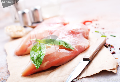 Image of raw chicken fillet