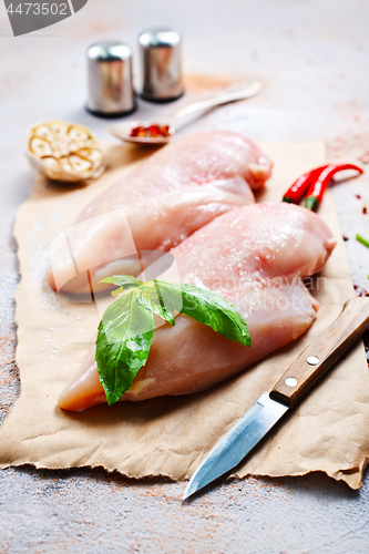 Image of raw chicken fillet