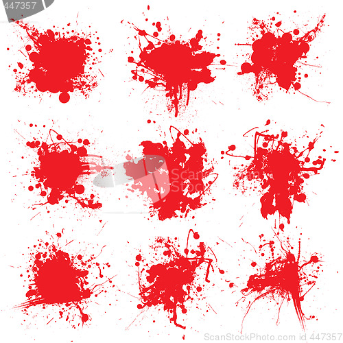 Image of blood splat collect