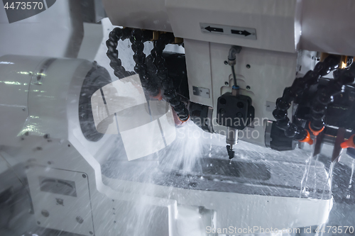 Image of Metalworking CNC milling machine.