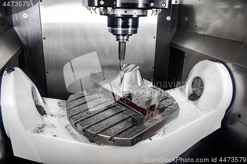 Image of Metalworking CNC milling machine.