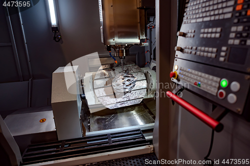 Image of Metalworking CNC milling machine.