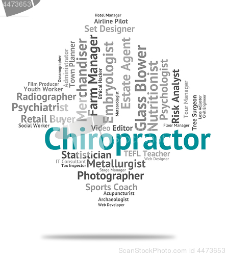 Image of Chiropractor Job Means Chiropractics Jobs And Word