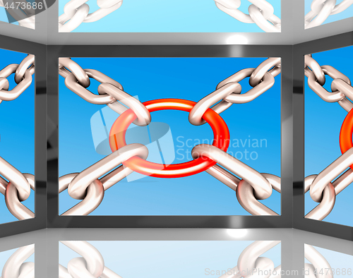 Image of Chains Joint On Screen Shows Unity