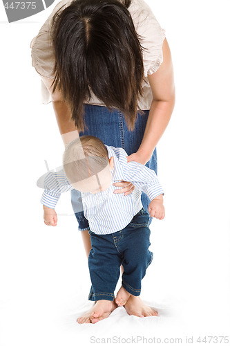 Image of Baby learning to walk