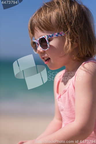 Image of little girl at beach