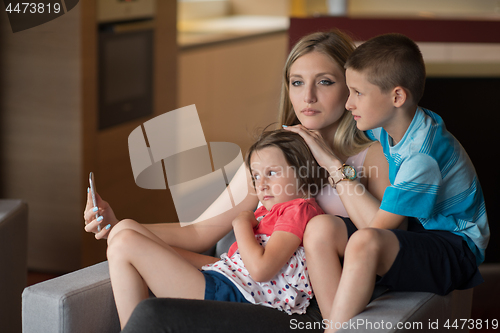 Image of Family having fun at home