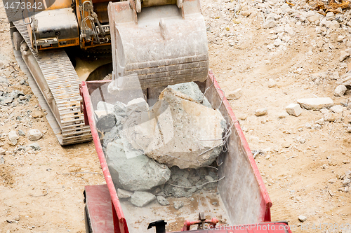 Image of Demolition site of a building