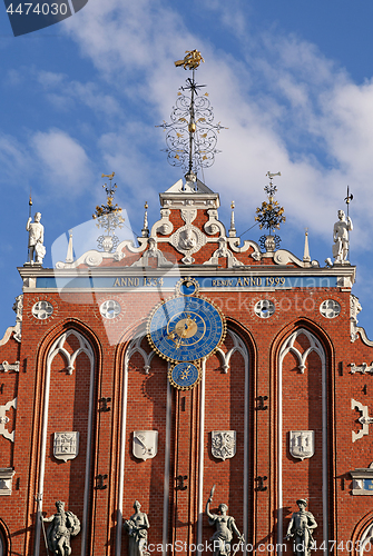 Image of Top of the House of the Blackheads in Riga