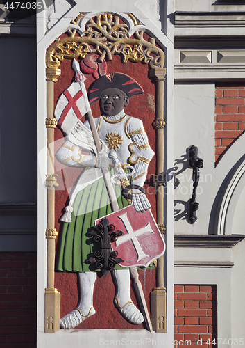 Image of Bas-relief on the House of the Blackheads in Riga