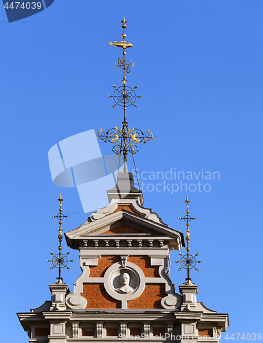 Image of Top of the House of the Blackheads in Riga