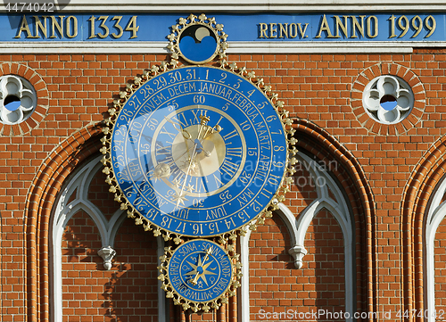 Image of Astronomical clock on the House of Blackheads, Riga