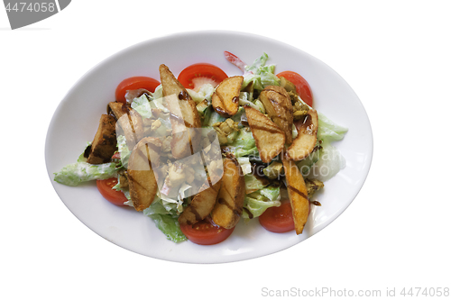 Image of Salad with backed potatoes