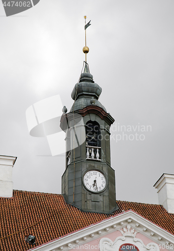 Image of Tartu town hall in historical centre, Estonia