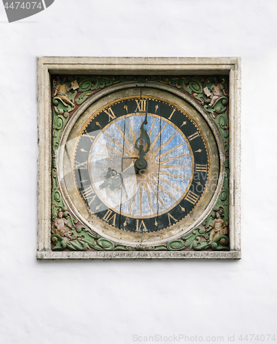 Image of Old clock of the church of the Holy Spirit, Tallinn