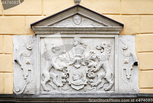 Image of Door of the Brotherhood of Blackheads in Tallinn