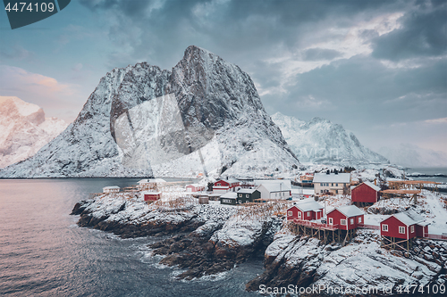 Image of Hamnoy fishing village on Lofoten Islands, Norway