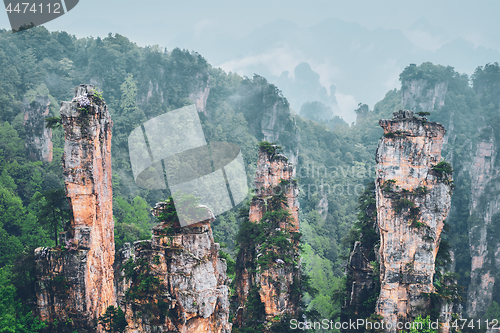 Image of Zhangjiajie mountains, China