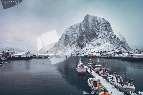 Image of Hamnoy fishing village on Lofoten Islands, Norway