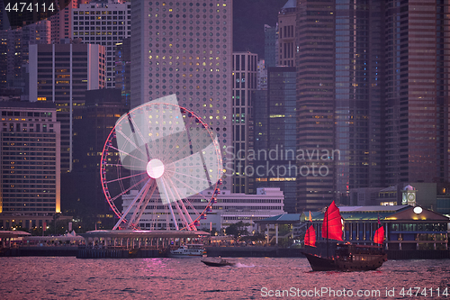 Image of Hong Kong skyline. Hong Kong, China