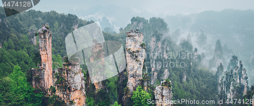 Image of Zhangjiajie mountains, China