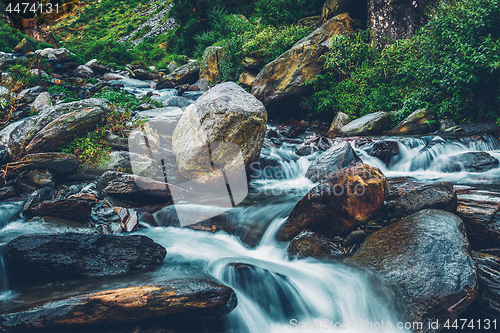 Image of Bhagsu waterfall. Bhagsu, Himachal Pradesh, India