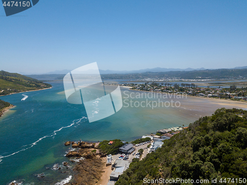 Image of Aerial photo of Knysna in South Africa