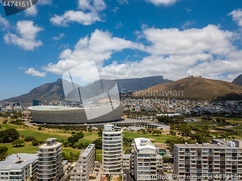 Image of Aerial photo of Cape Town and Tabble Mountain