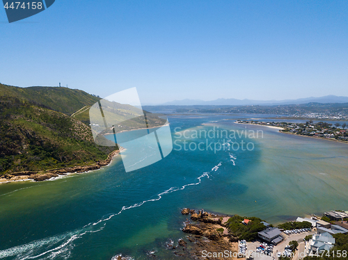 Image of Aerial photo of Knysna in South Africa