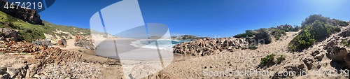 Image of Beautiful beach in the Robberg Nature Reserve in South Africa