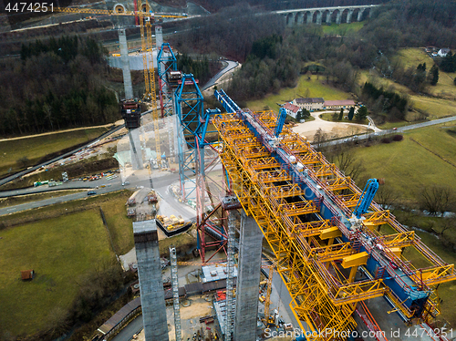 Image of New railway bridge construction - Stuttgart 21, Aichelberg