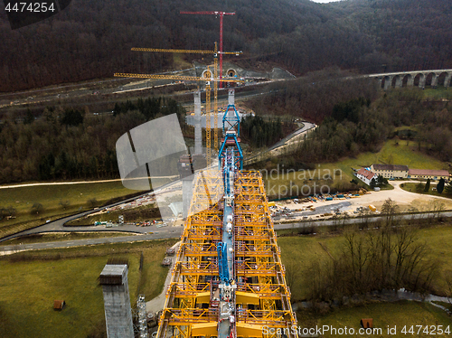 Image of New railway bridge construction - Stuttgart 21, Aichelberg
