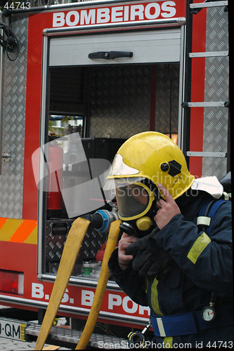 Image of Fire man in action I