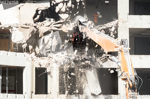 Image of Demolition site of a building