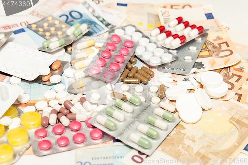 Image of health medications money