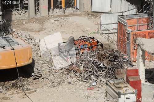 Image of Demolition site of a building
