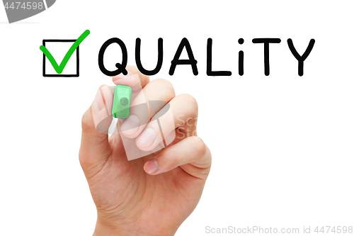 Image of Quality Assurance Green Check Mark Concept