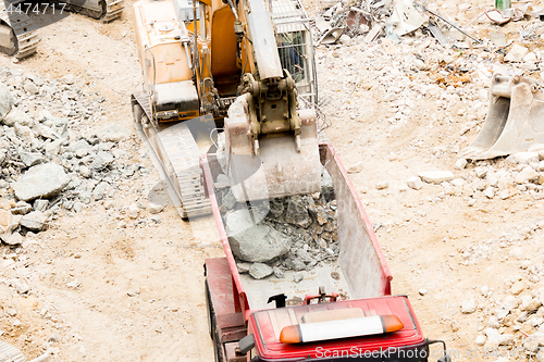 Image of Demolition site of a building