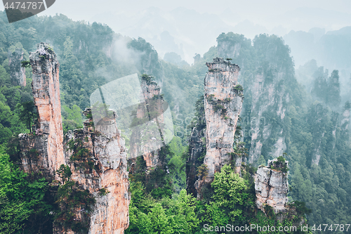 Image of Zhangjiajie mountains, China