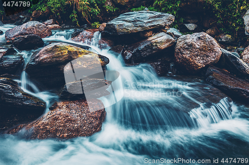 Image of Bhagsu waterfall. Bhagsu, Himachal Pradesh, India