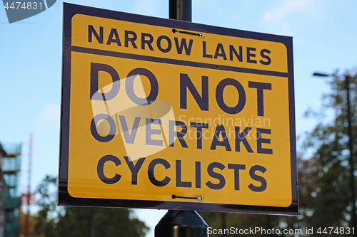 Image of Do Not Overtake Cyclist